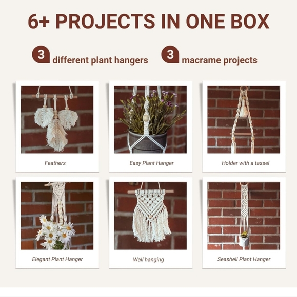 Nurture Things~DIY Retro 70's Handmade Macrame Kit New In Box - Picture 10 of 13